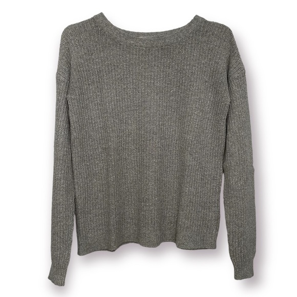 Grey Crew Neck Knitted Sweater Nordstrom Rubbish - Picture 2 of 10